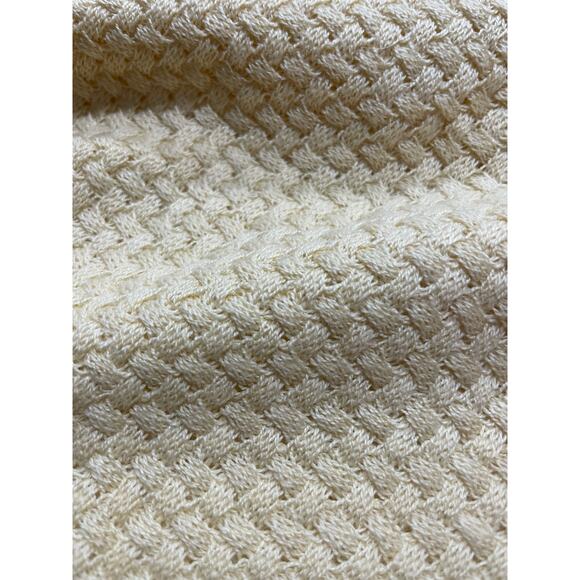 Blair Women's Size Small Crew Neck Long Sleeve Woven Pullover Knit Top Yellow - Picture 10 of 11